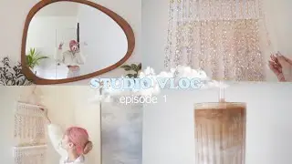 i started my dream small business selling whimsical jewelry 🎀 my first studio vlog! episode 1