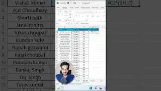How To Calculate Salary Increment Based on Designation sheet | salary Increment sheet #Excel #shorts