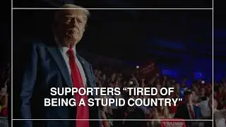 Supporters 'tired of being a stupid country' says Trump at Arizona rally #trending