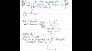 Solve separable first order equations