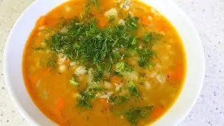 Barley soup with meat AY COOK