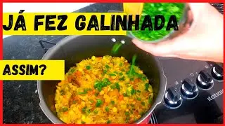 DEPOIS FIZ GALINHADA ASSIM, NUNCA MAIS FIZ DE OUTRO JEITO.
