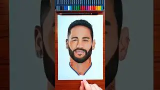 Neymar JR 🇧🇷⚽ #neymar #messi #cristianoronaldo #haaland #mbbape #drawing