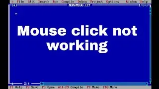 Mouse Click Not Working || Most Common Problem in c and c++ || Shortcut key in c