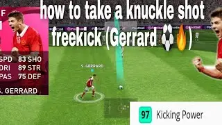Steven Gerrard knuckle shot freekick ⚽🚀(pes mobile 2021)