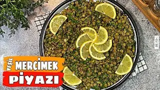 DENEMEYEN KALMASIN!!! 💯 MUHTEŞEM YEŞİL MERCİMEK PİYAZI NASIL YAPILIR?✅ MERCİMEK SALATASI TARİFİ 💗