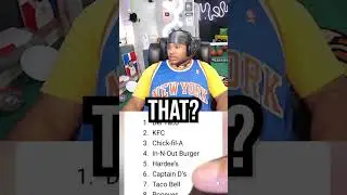 Fanum Reacts to Rankings of The Best Fast Food Restaurants 😋