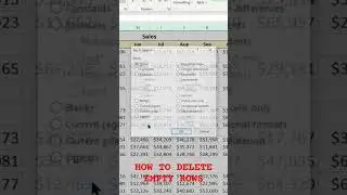 How to delete empty rows in excel