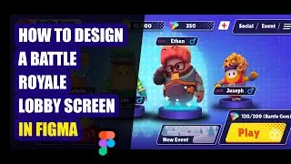 How to Create a Battle Royale Lobby UI Screen in Figma 