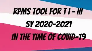 RPMS Tool for Teacher I to III #rpms #20202021 #mov