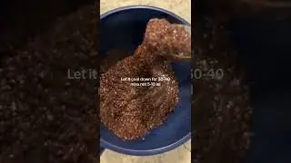 Trying a flaxseed mask for face and hair