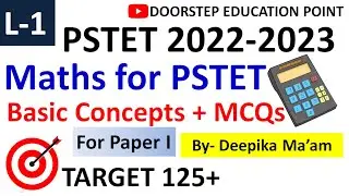 Maths For PSTET Paper 1|Class-1