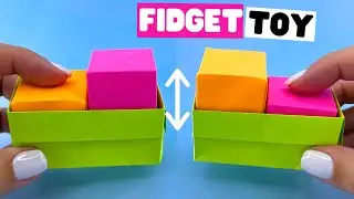 How to make origami SWITCH BUTTON [origami pop it]