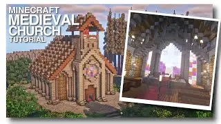 Minecraft: How to Build a Medieval Church!