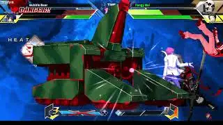 Powerpoint presentation 27 | Naoto/Naoto vs Blitztank/Adachi | BBTAG delay based rollback