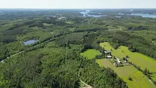 Flying near Hanhivirta ferry in Enonkoski muncipality, Eastern Finland 10.6.23