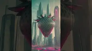Berryville. Transformation from Strawberry to City #city #ai #strawberry