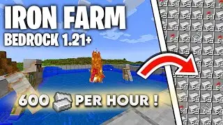 Easy Iron Farm 1.21 Bedrock Minecraft Tutorial (PC/MCPE/CONSOLES)