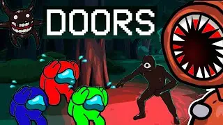 DOORS in Among Us animation