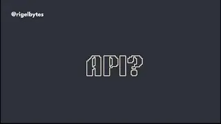 What are API's? In 30 seconds