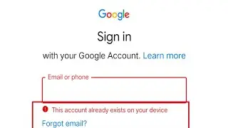 How to Solve Google Account exists problen|This account Already exists on your Devise problem solve