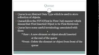 Implementation of Stack and Queue