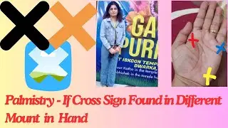 #Palmistry = How to Work the Cross Sign in All Mount on Hand (English) #short #video #cross #sign