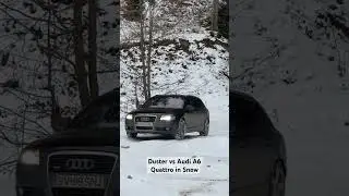 Duster vs Audi A6 Quattro in Snow 