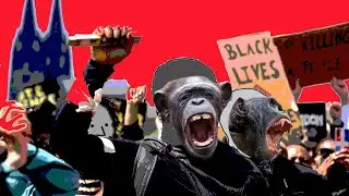 doomer meets a BLM protest