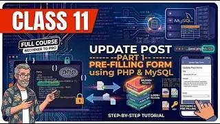 Class 11 | Update Post - Part 1 | Dynamic Website using PHP MySQL