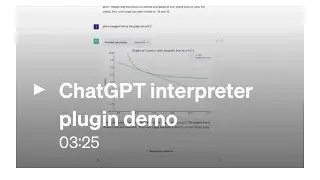 ChatGPT Code Interpreter AI Plugin Demo
