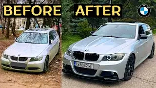 Builidng A BMW E91 330XD Under 5 Minutes | Project Car Transformation