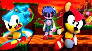 Sonic & Mighty VS Sonic.EXE - Sonic Movie 3 Plush