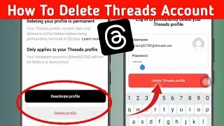 How To Delete Threads Account Permanently | Delete Threads Account