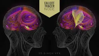 New Falloff Tracer node in Animation Nodes for Blender || Curl Noise || - Tutorial