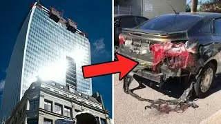 This Building Melts Cars...