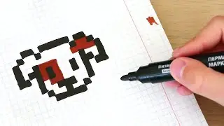 СОБАЧКА - рисуем по клеточкам // how to draw