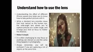 Take Professional Pictures With Your Iphone- Mayur Rele