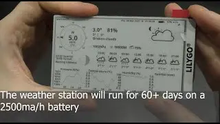 Amazing idea. Creating a Weather Station on the E-ink display and ESP32