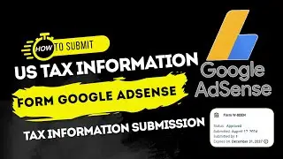 How To Submit Tax Information Form in Google Adsense For YouTube | Step by Step