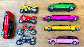 Die cast Metal Scale Model Limousine Cars and Maisto Motorcycles