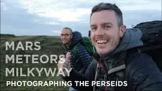 Photographing the Perseids meteor shower - Rhossili Bay
