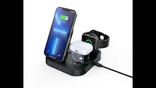 Q850 Newest foldable 3 in 1 wireless charger with Apple/Samsung watch charger hub