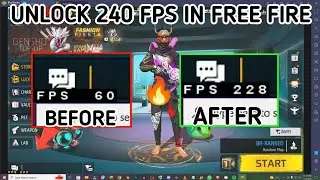 how to enable high fps in free fire pc || enable 240 fps in free fire || new trick 🎯 not old trick