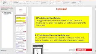 relatività postulati e simultaneità