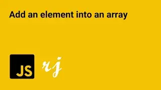 Add an element into an array