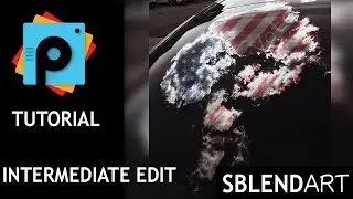 PicsArt Tutorial - Effective Text and Icons composition photo editing