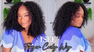 Isee Finger Coily HD lace closure Wig | Glueless EASY Install