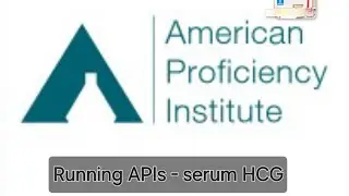 Running API samples - serum HCG