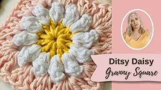 How to Crochet a Daisy Granny Square.  Easy to Master Pattern